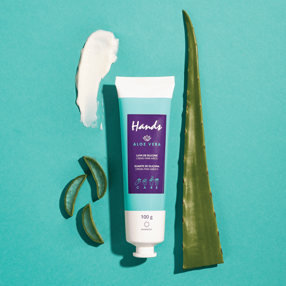 Imagem 4 de Luva De Silicone Aloe Vera Hands 100g