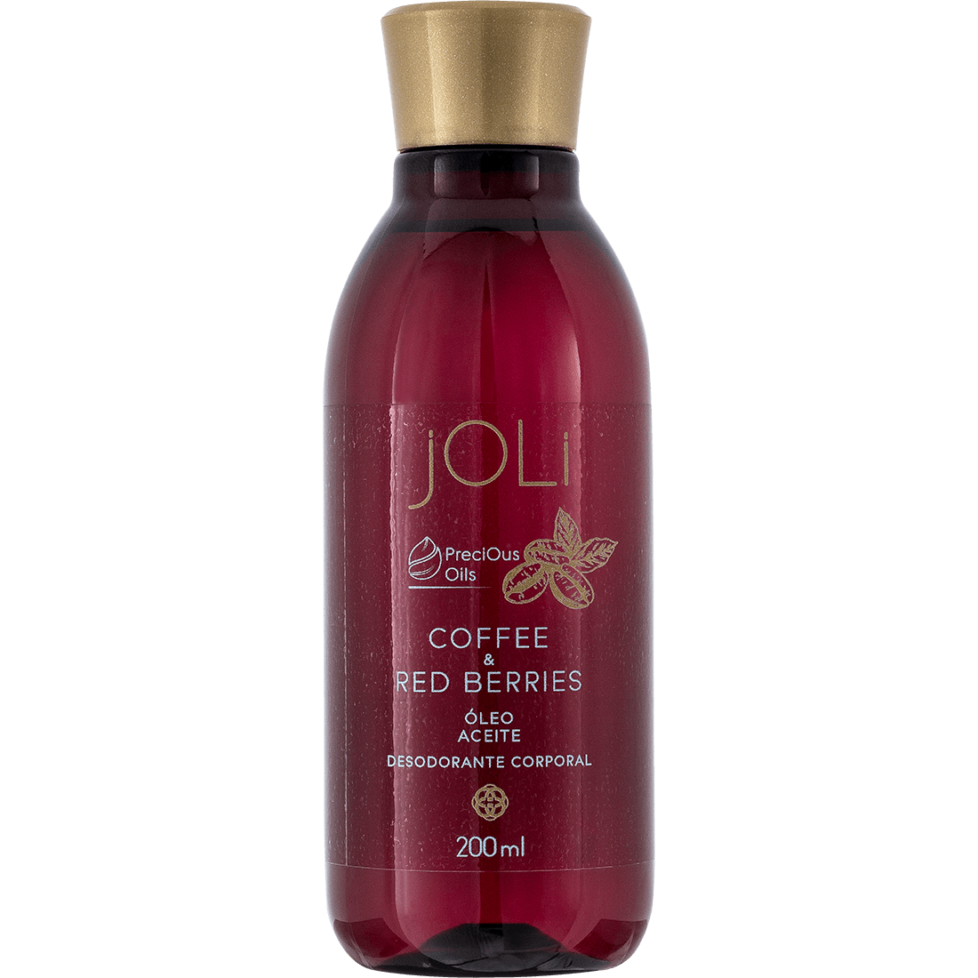 Óleo Desodorante Corporal Joli Café e Frutas Vermelhas 200ml