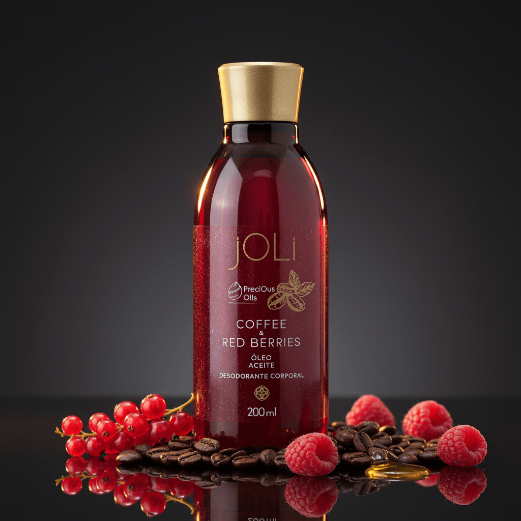 Imagem 2 de Óleo Desodorante Corporal Joli Café e Frutas Vermelhas 200ml