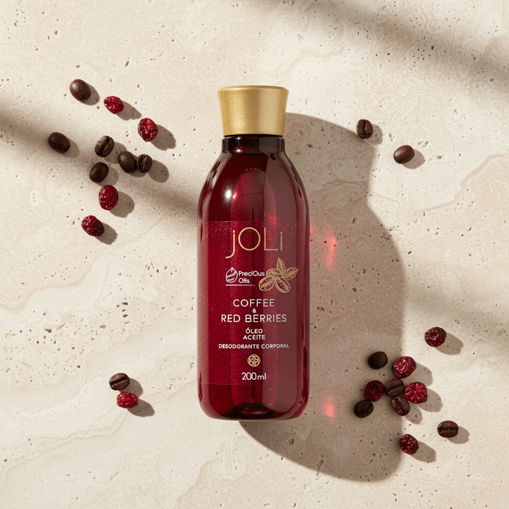 Imagem 8 de Óleo Desodorante Corporal Joli Café e Frutas Vermelhas 200ml