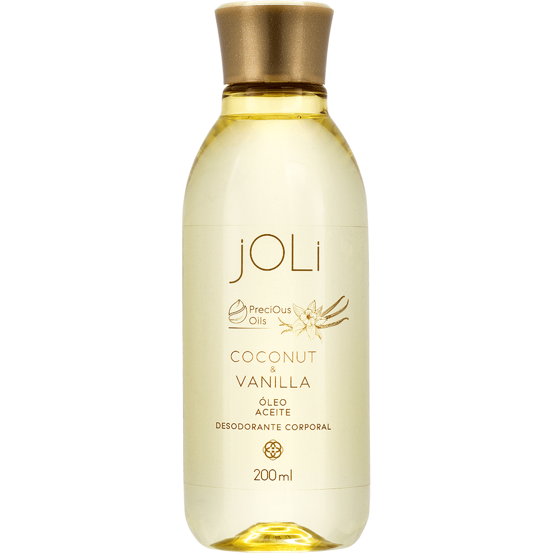 Óleo Desodorante Corporal Joli Vanilla e Coco 200ml