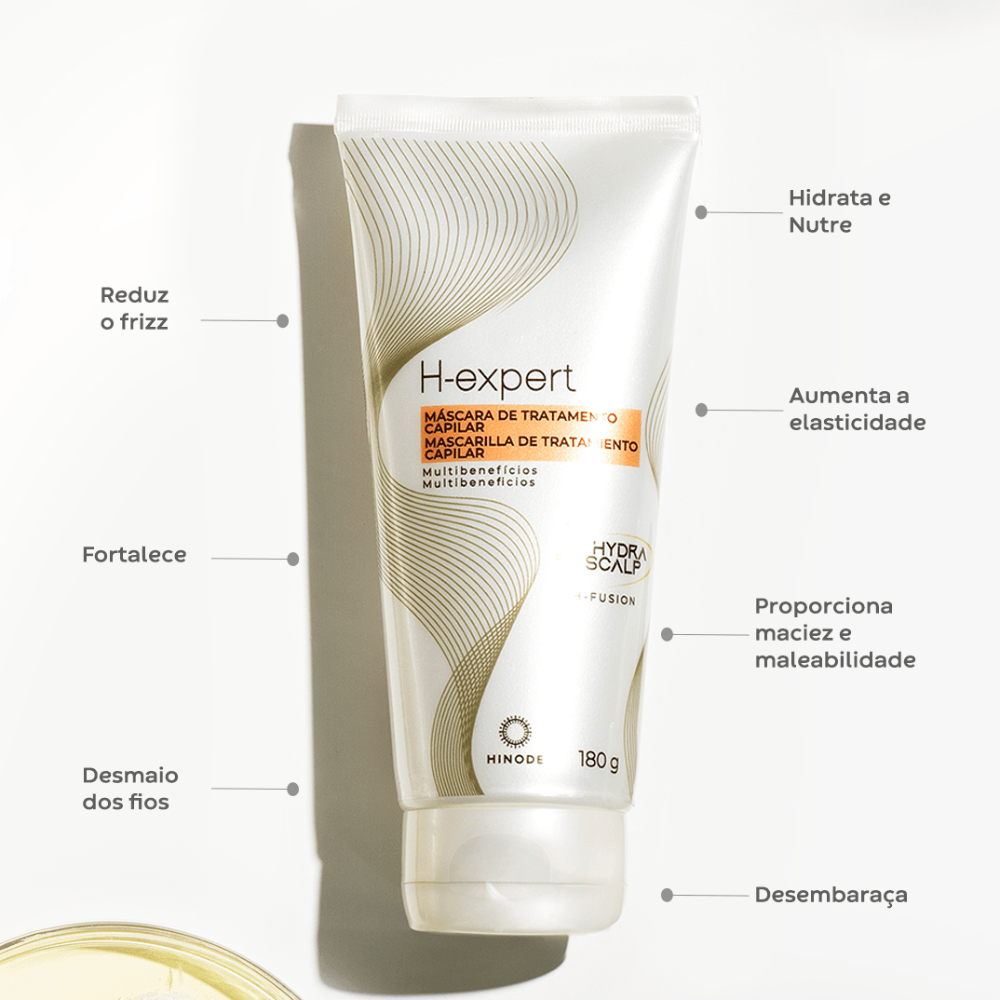 Imagem 4 de Máscara de Tratamento Capilar Multibenefícios H-Expert 180g