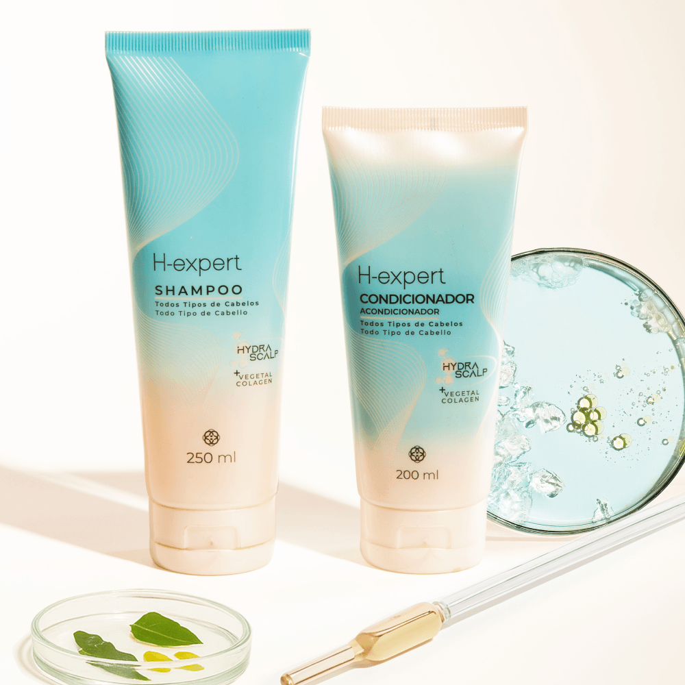 Imagem 3 de Kit Shampoo e Condicionador H-Expert Para todos os Cabelos