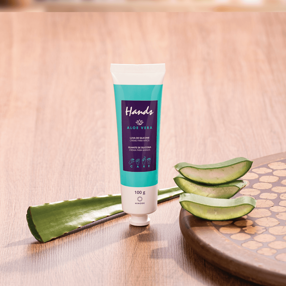 Imagem 7 de Kit 2 Luvas De Silicone Hands Aloe Vera + Romã