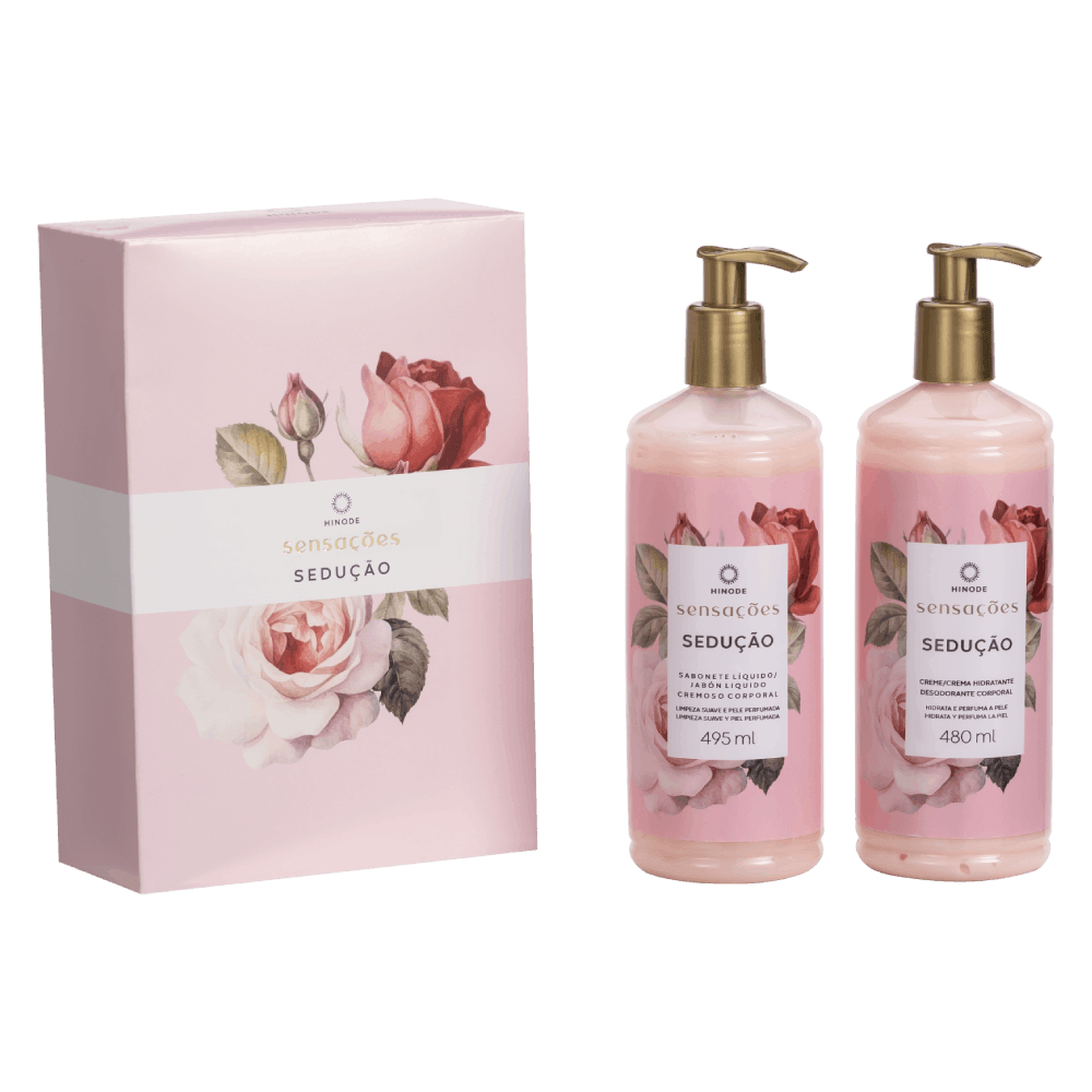 Kit Creme Corporal e Sabonete Liquido Sensações Sedução