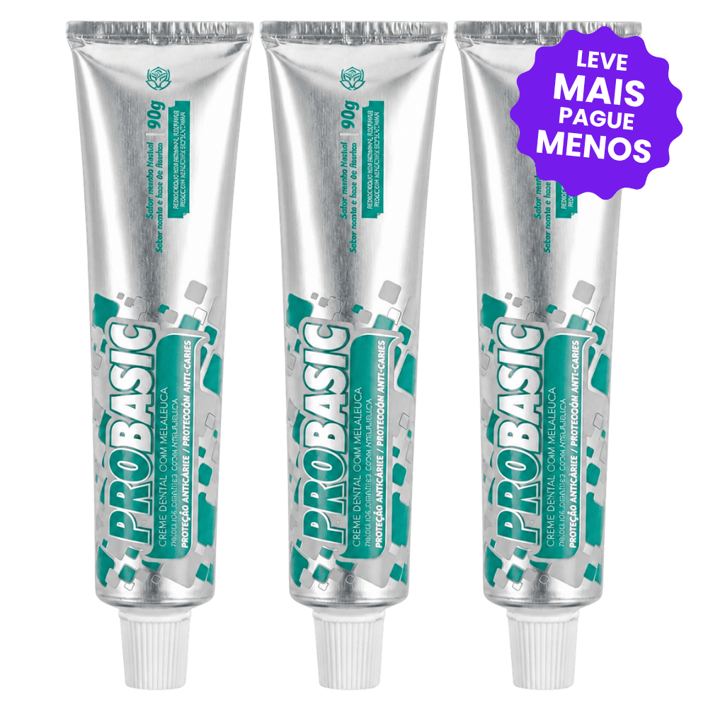 Kit 3 Géis Dentais Pro Basic 90g