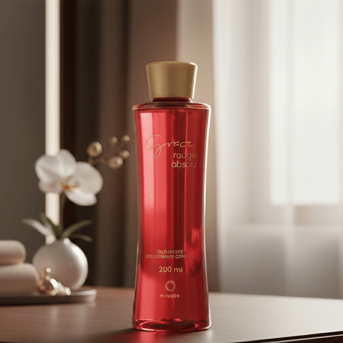 Imagem 2 de Óleo Desodorante Corporal Grace Rouge Absolut Hinode 200ml