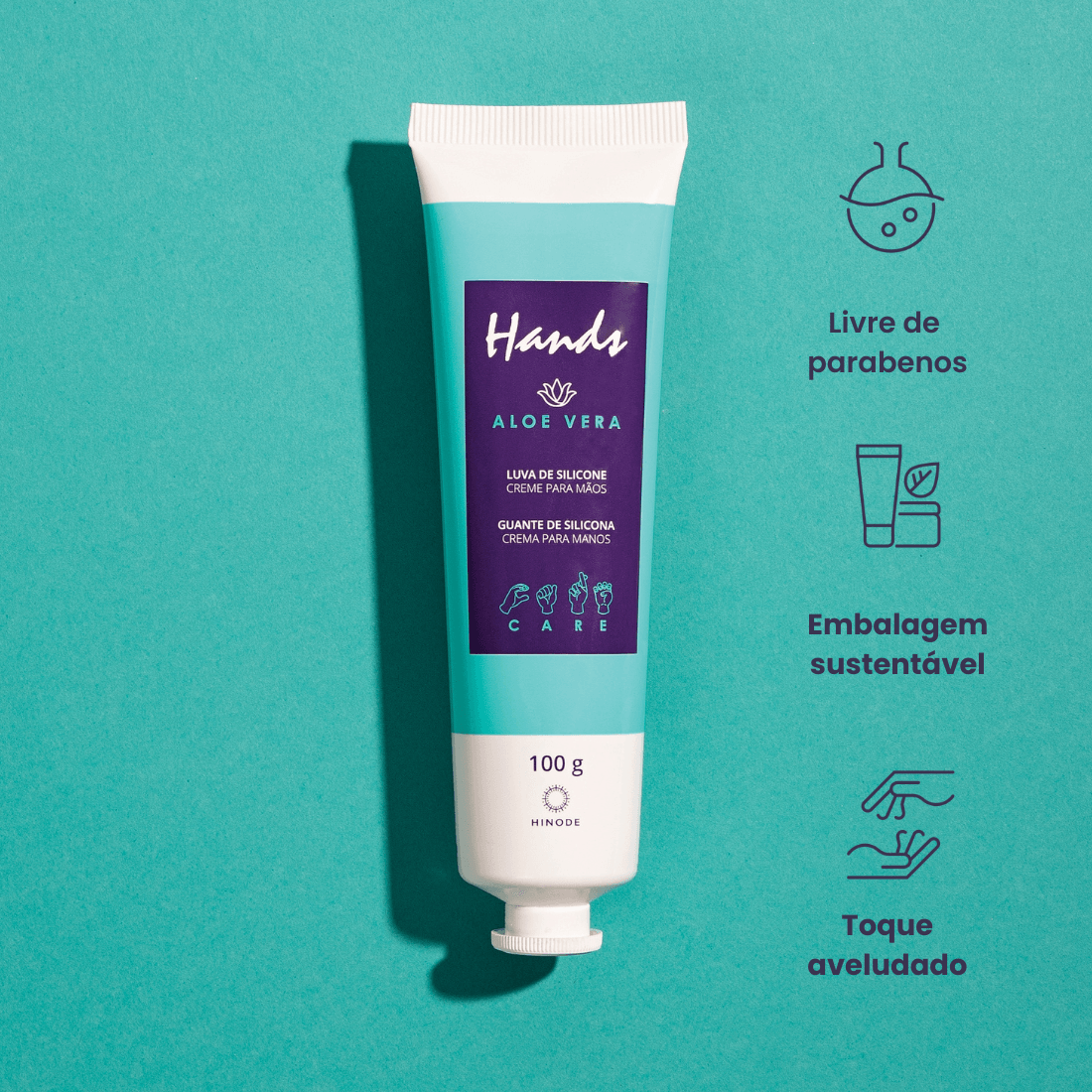 Imagem 3 de Kit 3 Luvas De Silicone Hands Aloe Vera