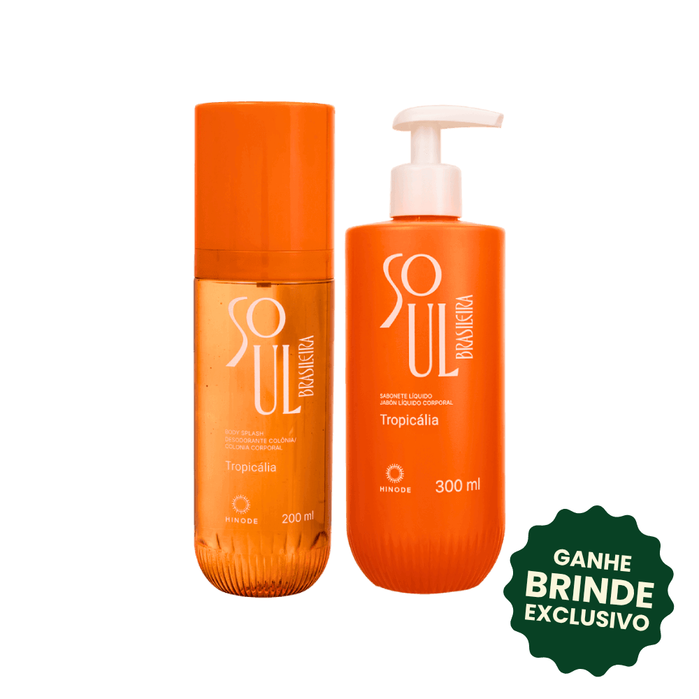 Kit Body Splash + Sabonete Líquido Soul Brasileira Tropicália