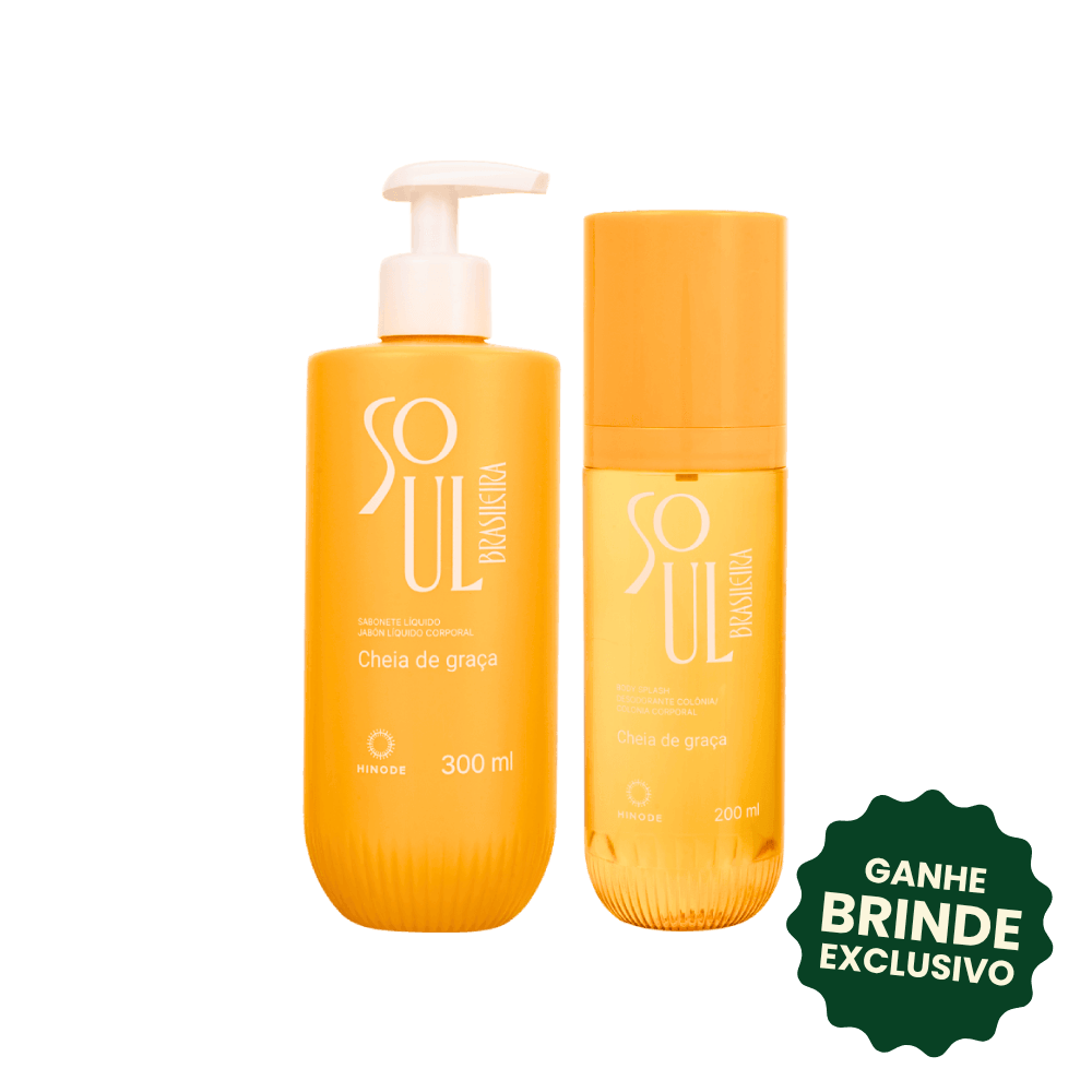 Kit Body Splash + Sabonete Soul Brasileira Cheia de Graça