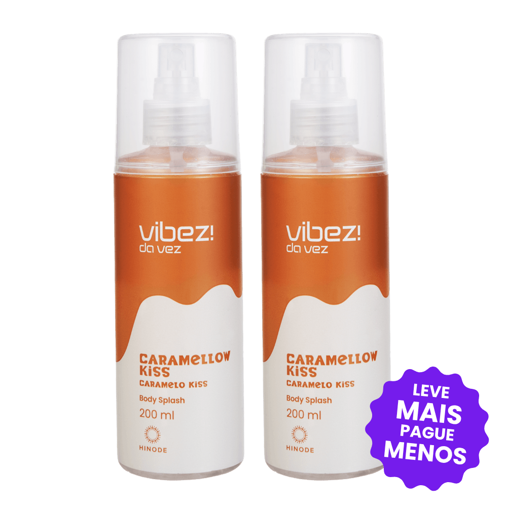 Kit 2 Body Splash Vibez da Vez! Caramellow Kiss