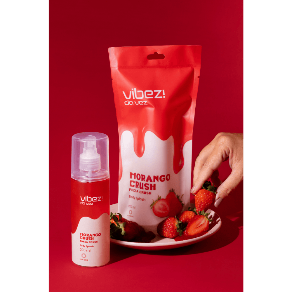 Imagem 5 de Kit 3 Body Splash Vibez da Vez! Morango Crush