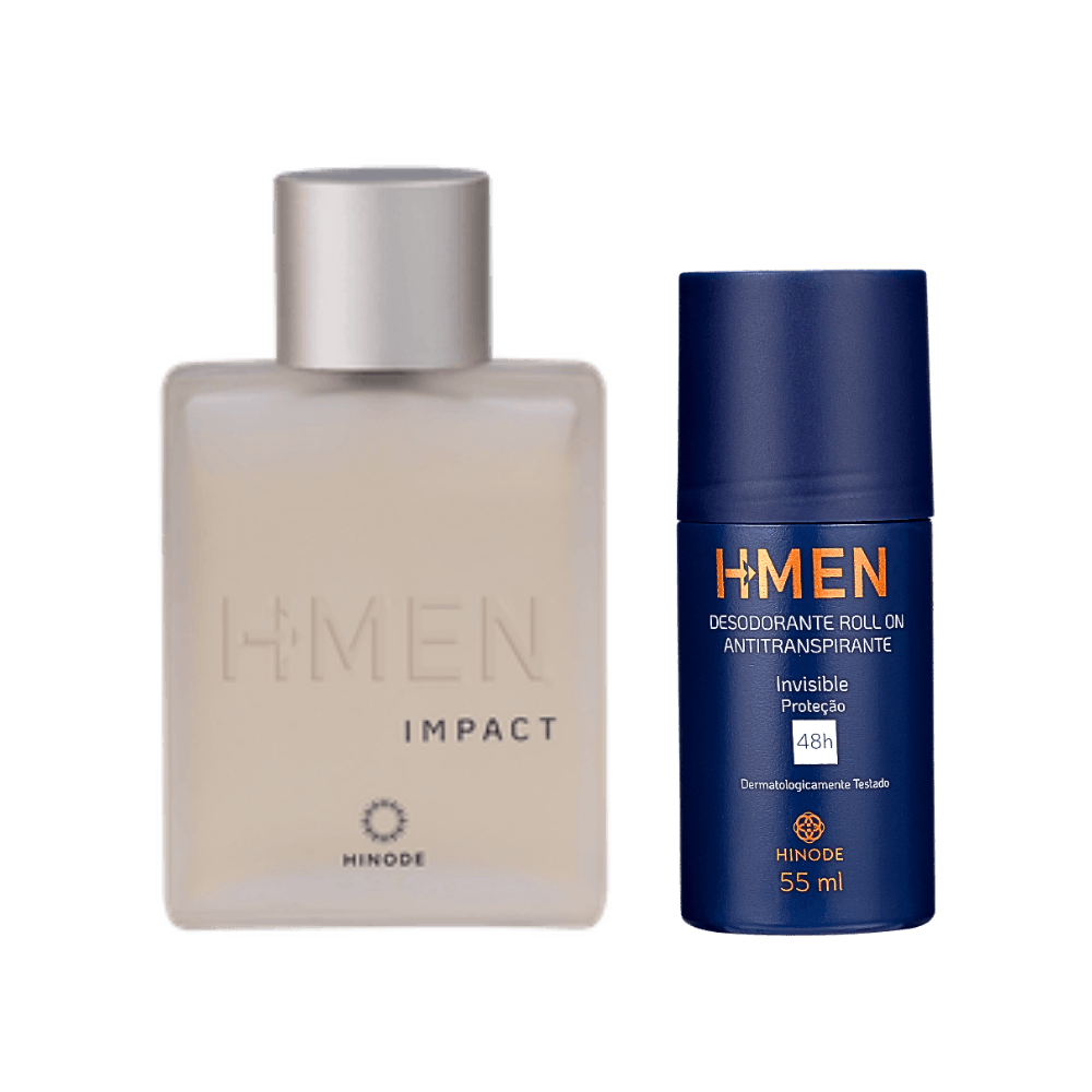 Kit H-Men Impact Deo Colônia + Desodorante Roll-On H-Men