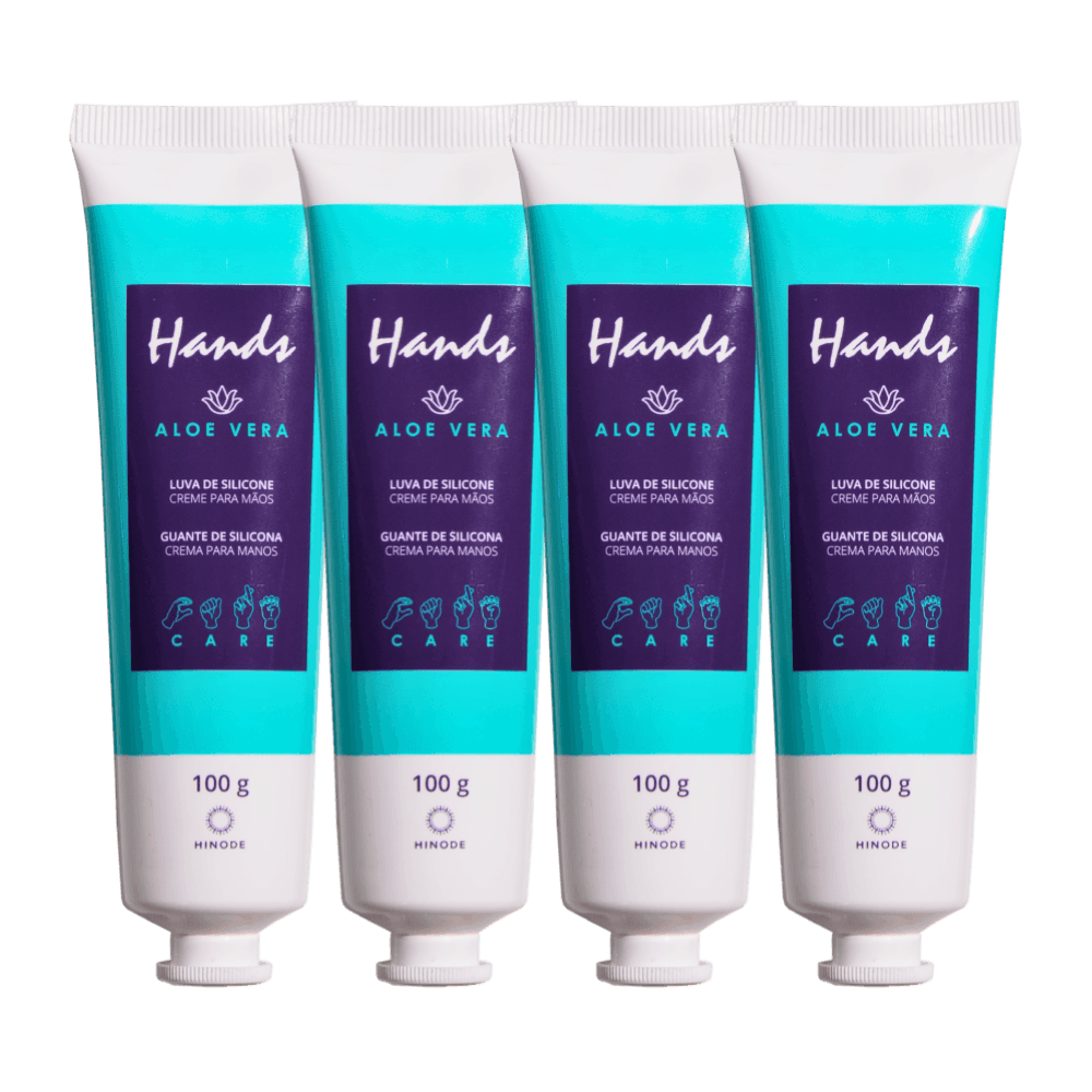 Imagem 2 de Kit 4 Luvas De Silicone Aloe Vera Hands