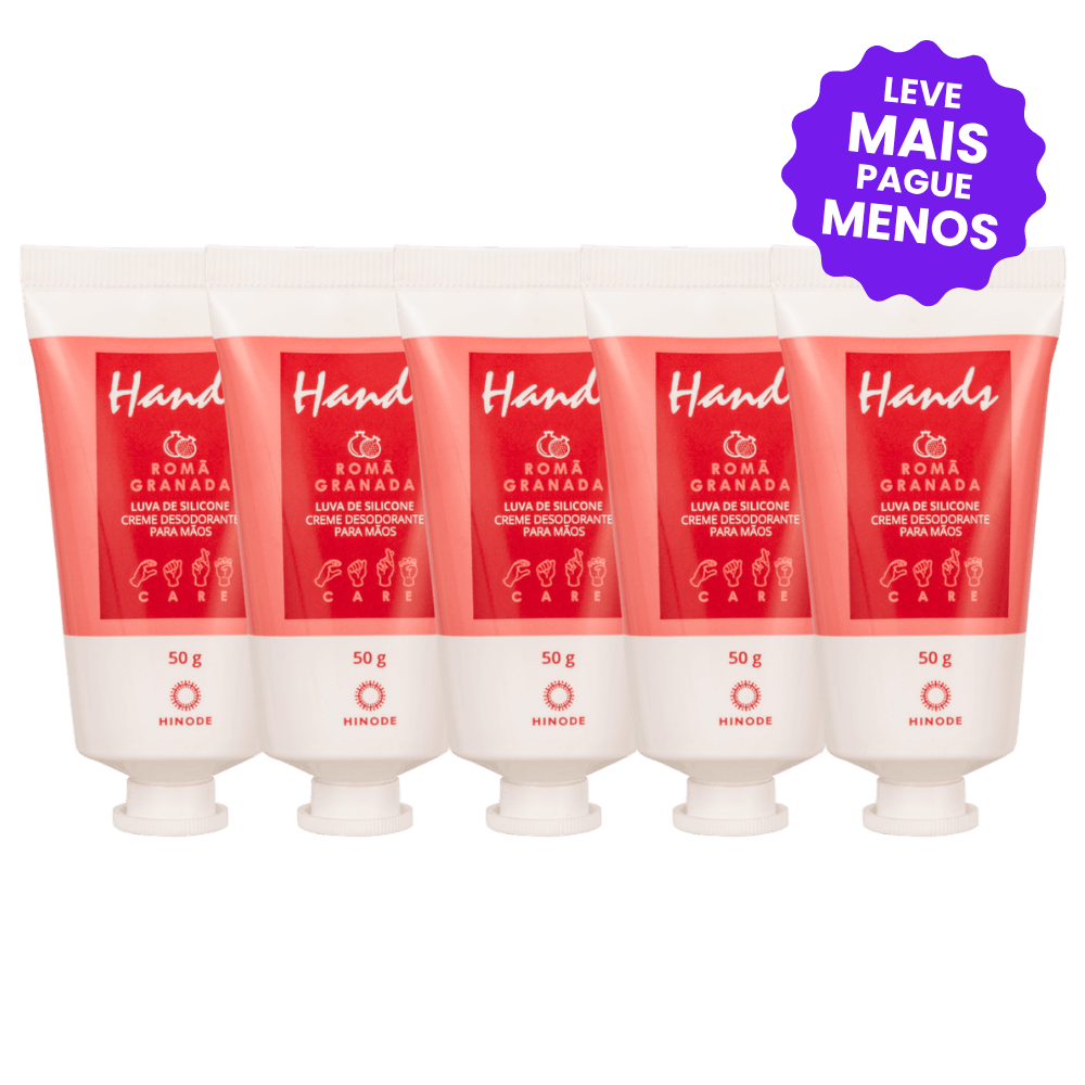 Kit 5 Miniaturas Luvas De Silicone Hands Romã