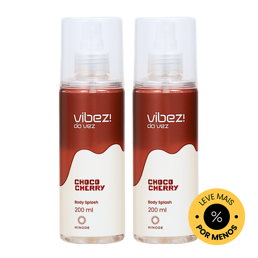 Kit 2 Body Splashes Vibez da Vez! Choco Cherry